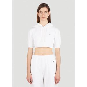 26 SS 라프시몬스 여성 크롭 후드 스웨트셔츠 raf0251003wht