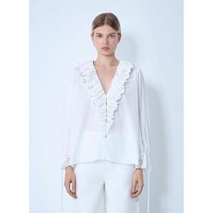 26 SS 끌로에 여성 프릴 탑  chl0261019wht