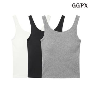 GGPX 골지 크롭 캡 나시 (GPALW008D)