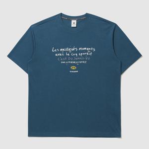 [르꼬끄] 남녀공용 르꼬끄X275C 유니 레터링 반팔티 QQ323XRS72_DGB QQ323XRS72