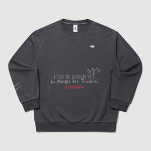 [르꼬끄] 남녀공용 르꼬끄X275C 레터 루스터 맨투맨 QQ323XFS72 QQ323XFS72