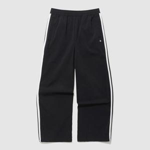 [르꼬끄] 남녀공용 유니 선데이 2WAY 루즈핏 스트레이트 팬츠 QQ323LPT84_BLK QQ323LPT84