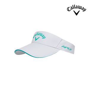 캘러웨이 투어 프로 바이저 남성용 골프모자 화이트/그린