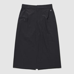 [르꼬끄] 여성 레귤러핏 우븐 미디기장 스커트 QQ322OSK71_BLK QQ322OSK71