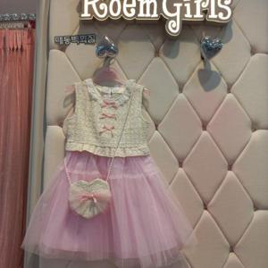 로엠걸즈 DP01 레이스  리본트위드 샤원피스로 RGOW26W4P