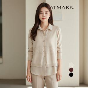 ATMARK (77까지)카라셔츠레이어드니트_AA56KN007G