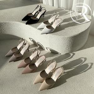 [디자이어로즈] 여성 스틸레토 슬링백 힐 7cm 샌들