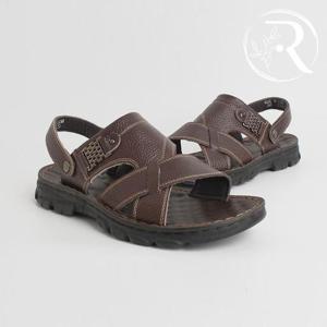 [디자이어로즈] 남성 회사원 체인 정장 소가죽샌들