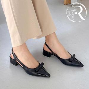 [디자이어로즈] 여성 리본장식 슬링백 3cm 구두