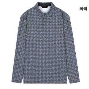 그린조이 HC12 남성 로고 프린트 카라 티셔츠 GF24KY24M(회색)