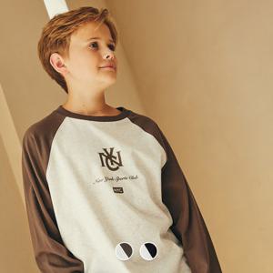 [지오다노주니어] 03095911 프린트 라그란 긴팔 티셔츠