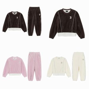 [엠엘비키즈] 스포티브 베이직 여아 벨벳 맨투맨세트 3종택1 (7FS2B0856) 7FS2B0856