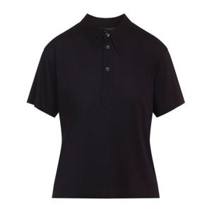 메종마르지엘라 아마란스 퍼플 슬림핏 폴로 티셔츠 S51GL0062M2