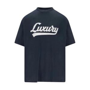 발렌시아가 반팔 티셔츠 850345TTVB6 8593 NAVYWHITE