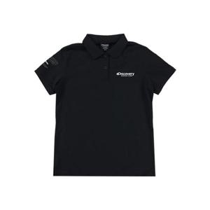 디스커버리 여성 소매 로고 카라티셔츠 DWTS74023-BKS