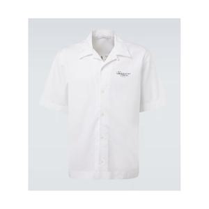 지방시 로고 코튼 포플린 볼링 셔츠 P01125577