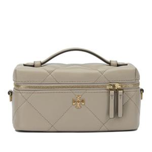 토리버치 박스 퀼티드 가죽 탑 핸들 파우치 176449 250