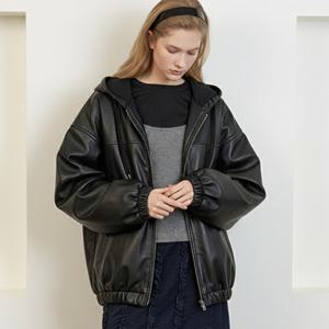 [레코브]후드스트링인조가죽점퍼 LC51E3JP003X