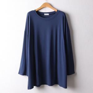 나야홍 / 아이우먼 라운드기모실키긴팔티 RAF956M512 빅사이즈