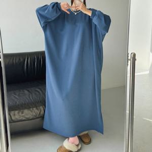 나야홍 / 아이우먼 롱롱오버핏기모원피스 NMV815M512 빅사이즈