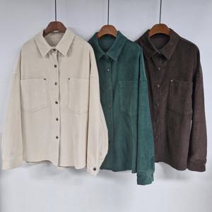 나야홍 / 빅사이즈셔츠 V645L512 똑딱투포켓골덴남방 SM