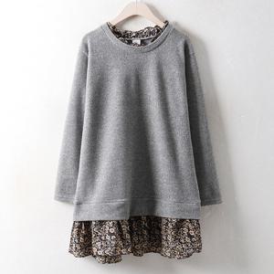 나야홍 / 아이우먼 니트꽃블라우스 CO0510M512 빅사이즈