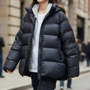 나야홍 / 아이우먼 보온좋은후드버튼패딩 SMV954M601 빅사이즈