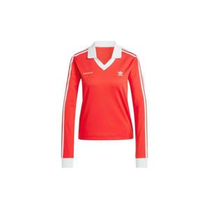 Adidas아디다스 x 스포티 앤 리치 롱슬리브 풋볼 저지 화이트 컬리지에이트 레드   KR 사이즈 JI9277