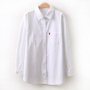 나야홍 / 아이우먼 코튼베이직포켓남방 MN8824M601 빅사이즈