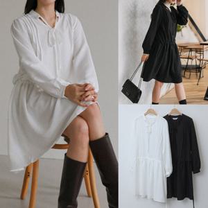 나야홍 / 위쉬몰 WB 리본끈타이밴딩원피스(X038H601) 빅사이즈