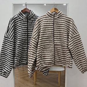 나야홍 / 빅사이즈아우터 V984L601 보온좋은털단가라자켓 GB