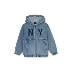 MLB키즈자켓 NQK 7ADKB0151-50BLS 져지데님 후드 점퍼 뉴욕양키스