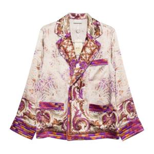 피에르루이마샤 플로럴 노치드 라펠 실크 재킷 MUTKASGC11351 1