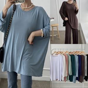 나야홍 / 위쉬몰 RA 쫀득한실키긴팔티셔츠(X100H601) 빅사이즈