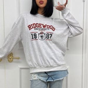 나야홍 / 아이우먼 우드곰돌이오버맨투맨 NMX119M601 빅사이즈