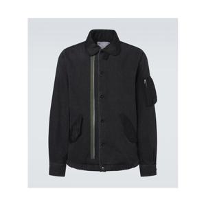 사카이 트윌 트리밍 데님 블루종 재킷 P01135707