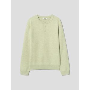 (456151SS1L) [에잇세컨즈] 울블렌드 헨리넥 니트 풀오버  라이트그린