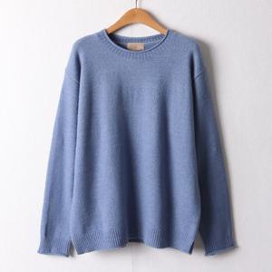 나야홍 / 아이우먼 컬러라운드넥니트티 RMI048M602 빅사이즈