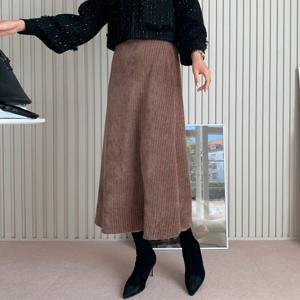 나야홍 / 아이우먼 마이골덴플레어스커트 KDT711M602 빅사이즈