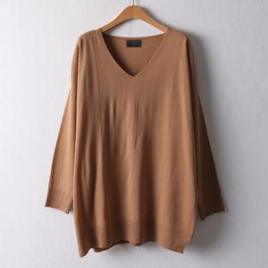 나야홍 / 아이우먼 브이옆트임니트긴팔티 RMI284M602 빅사이즈