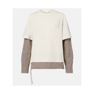 몽클레어 체크 코튼 저지 티셔츠 P01141779