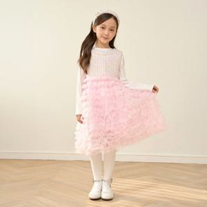 [로엠걸즈(아동)]트위드 진주 캉캉 드레스 원피스 RGOW26S2P