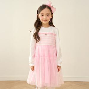 [로엠걸즈(아동)]반짝 스모킹 샤원피스 RGOM2612P