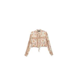 26 SS 저스트 카발리 타이 디테일 플로럴 블라우스 80PAL224NS779 TP451528076