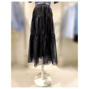 [비지트인뉴욕]허리밴딩 셔링 스커트 VC3SR62