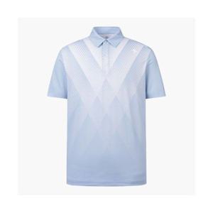 데상트 GOLF 남성 그라데이션 프린트 반팔 티셔츠 (DP22MFTS55) DP22MFTS55_LBLG 279644