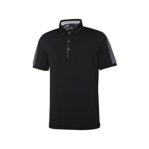 [와이드앵글] WMM23217Z1   CO 백라인 배색 포인트 티셔츠 M (Black) WMM23217