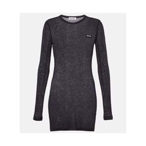 미우미우 로고 코튼 저지 미니드레스 P01100134