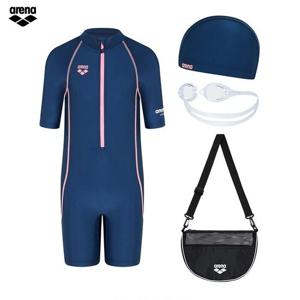 [아레나] 아레나 킥앤풀 여아동 3부 반신 슈트 키트 A5SG1KG03 NVY A5SG1KG03