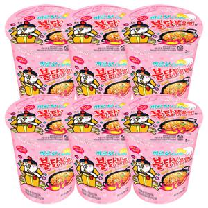 삼양 까르보불닭볶음면 소컵 6개 컵라면 미니컵